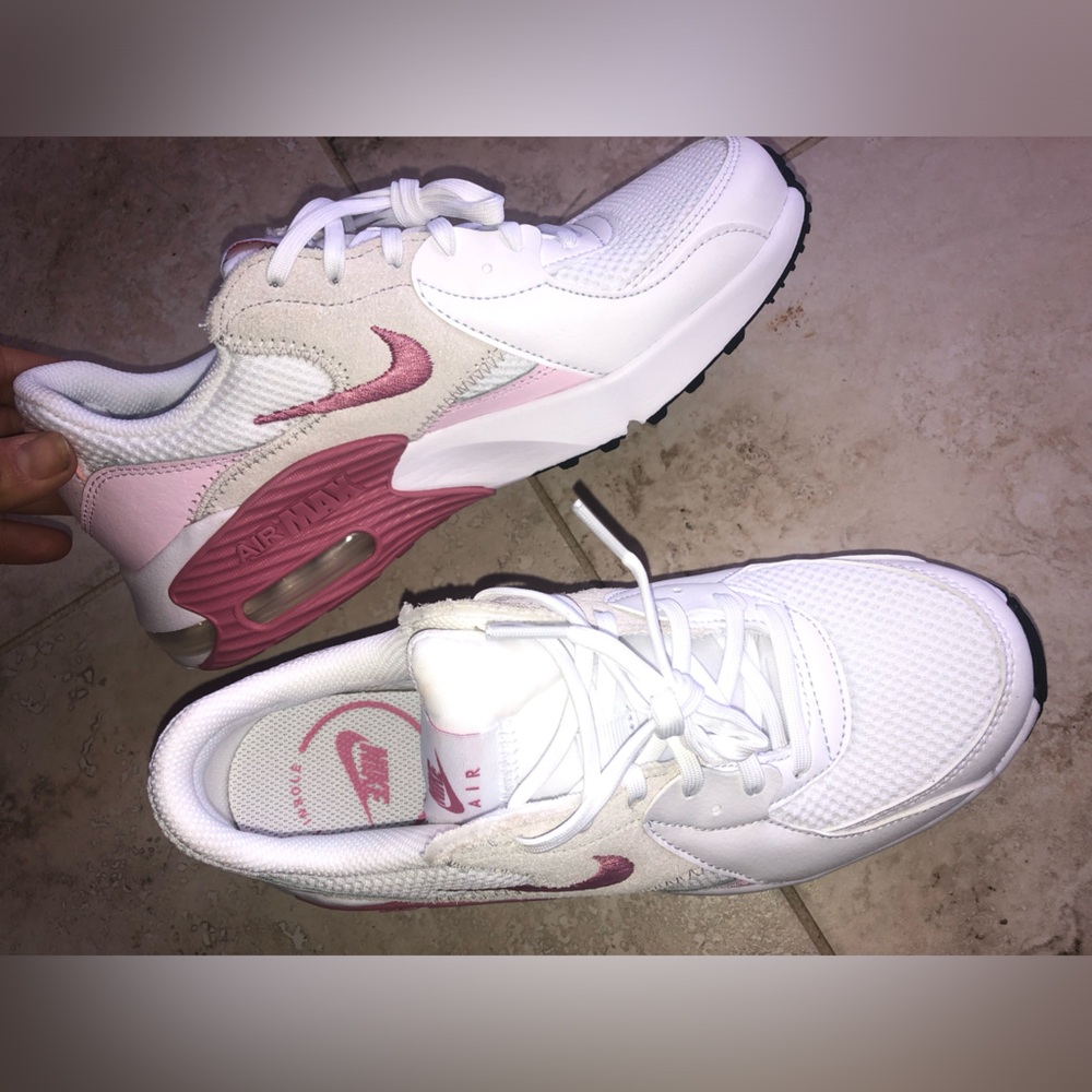 Nike 💕🤍Women’s Air Max White with Pink Excee in Pink/white foam NWT - Picture 6 of 7